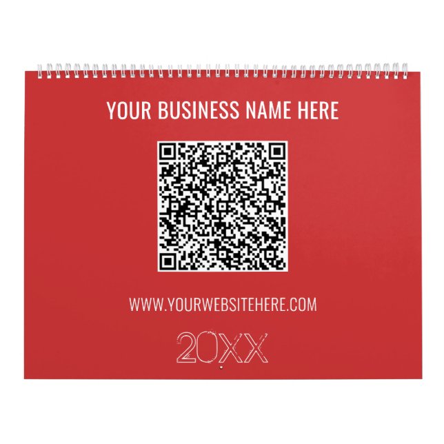 QR Code Benutzerdefinierter Text Business Kalender (Titelbild)