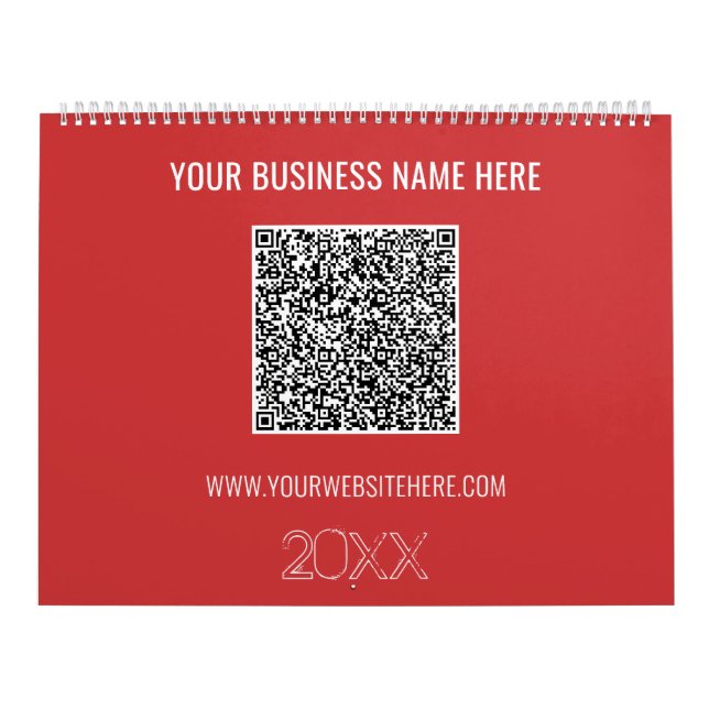 QR Code Benutzerdefinierter Text Business Kalender (Titelbild)