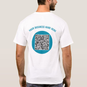 QR Code Benutzerdefinierter Text Business T - Shir T-Shirt