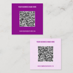 QR Code Benutzerdefinierter Text Entwurf Ihre eige Quadratische Visitenkarte