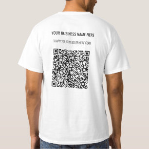 QR-Code Benutzerdefinierter Text Personalisierter  T-Shirt