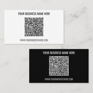 QR Code Benutzerdefinierter Text und Farben Ihrer Visitenkarte