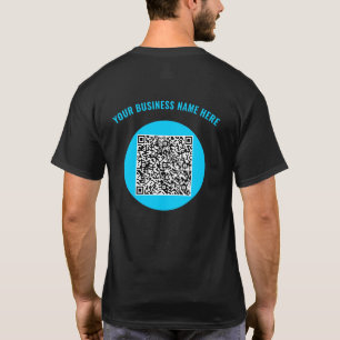 QR-Code Benutzerdefinierter Text- und Farbencode B T-Shirt