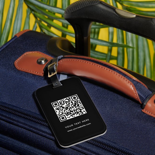 QR-Code Benutzerdefinierter Website-Adressenprüfun Gepäckanhänger (Vorderseite Insitu 1)