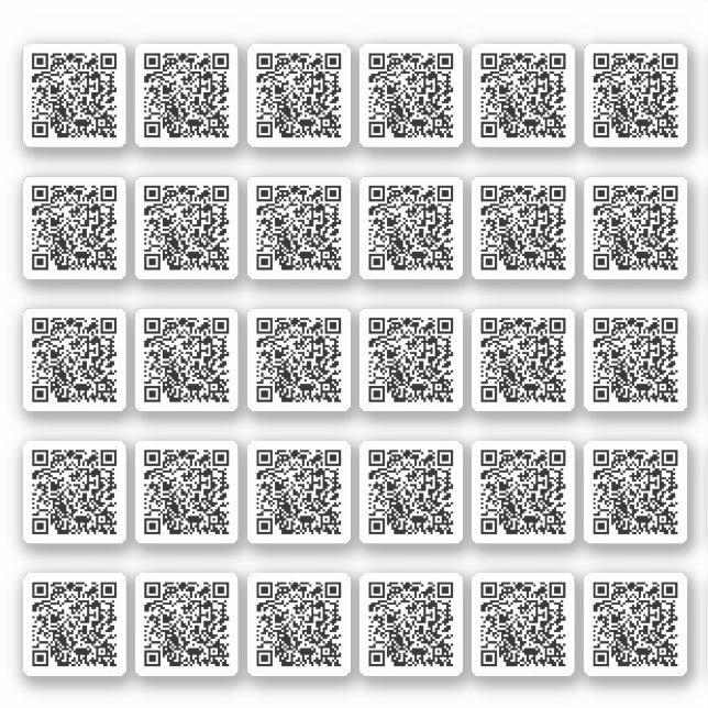 QR-Code Benutzerdefiniertes Aufkleberblatt Aufkleber (Vorderseite)
