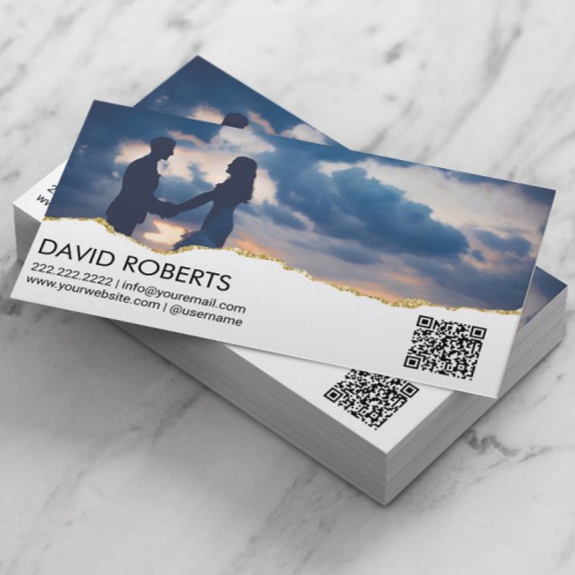 QR-Code Benutzerdefiniertes Foto Visitenkarte (Von Creator hochgeladen)