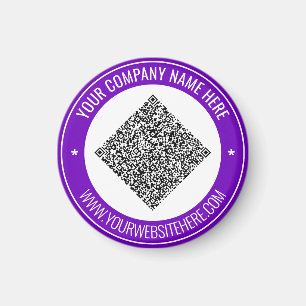 QR Code Benutzerdefiniertes Text Werbemagazin Ihre Magnet