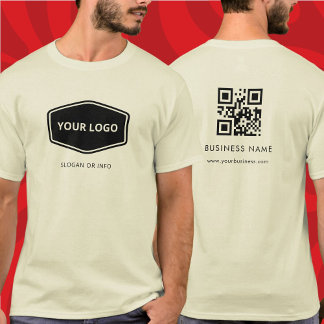 QR-Code Benutzerdefiniertes und Werbegeschenk-Logo T-Shirt