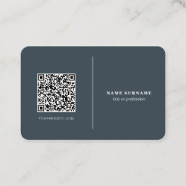 QR-Code beruflich minimalistischer Social Media Cl Visitenkarte