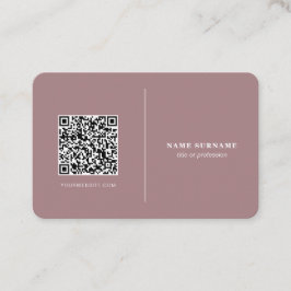 QR-Code beruflich minimalistischer Social Media Cl Visitenkarte
