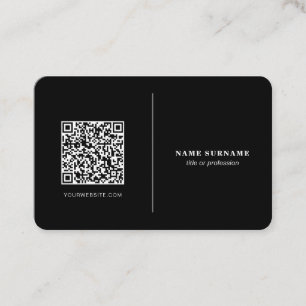QR-Code beruflich minimalistischer Social Media sc Visitenkarte
