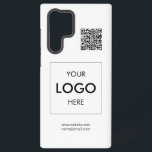 QR-Code Beruflich Samsung Galaxy Hülle<br><div class="desc">Ihr Logo und QR-Code</div>