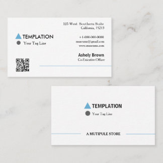 QR Code-berufliche moderne Geschäfts-Karte Visitenkarte