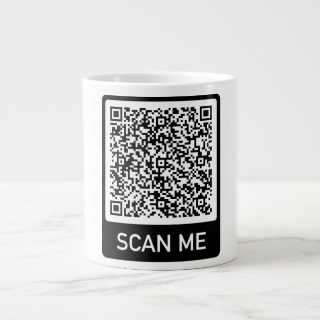 QR-Code - Berufliche, personalisierte Umarmung prü Jumbo-Tasse (Vorderseite)
