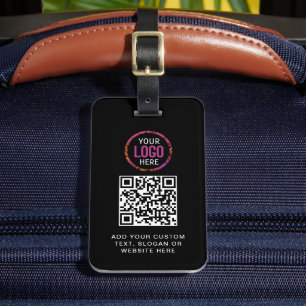 QR-Code Berufliches Firmenlogo Gepäckanhänger