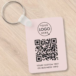 QR-Code   Berufliches Firmenlogo Schlüsselanhänger