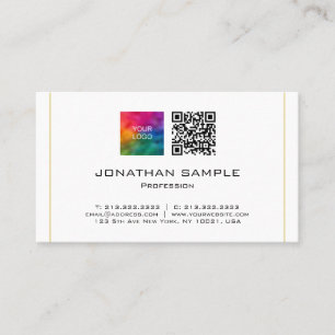 QR-Code Berufliches Logo hochladen Visitenkarte