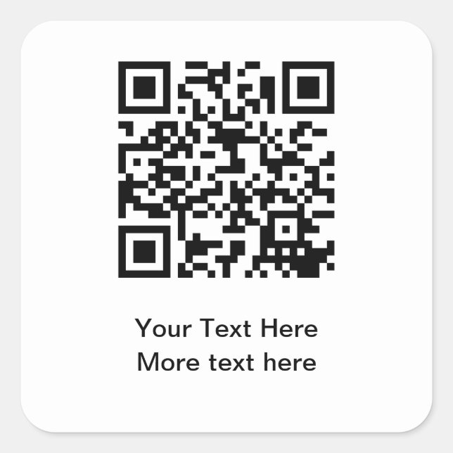 QR Code Big Information Aufkleber Etiketten (Vorderseite)