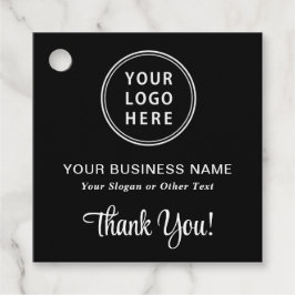 QR Code Black Vielen Dank Geschenkanhänger