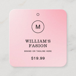 QR-Code   Blue Cloud Label Price Hang Tag