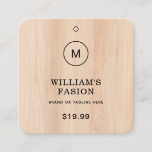 QR-Code Blue Cloud Label Price Hang Tag