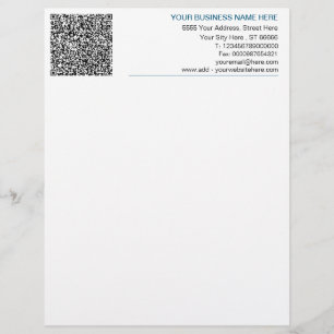 QR Code Briefkopf Informationen zu Ihrem Firmennam