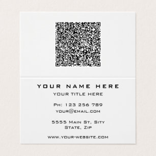 QR-Code Business Card Benutzerdefinierte Farben un Visitenkarten
