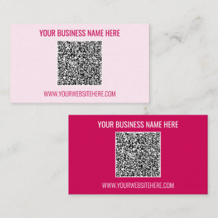 QR Code Business Card Benutzerdefinierter Text und Visitenkarte