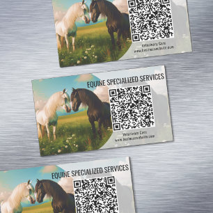 QR Code Business Card Magnet
