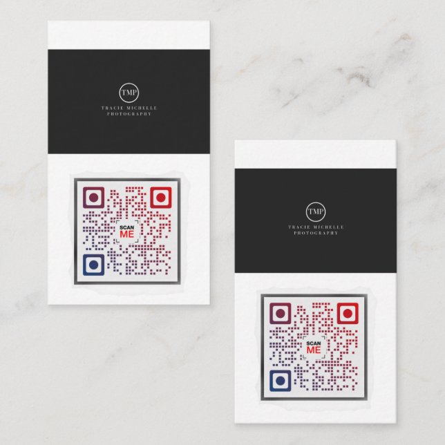 QR Code Business Card Telefonnummerkarte (Vorne/Hinten)