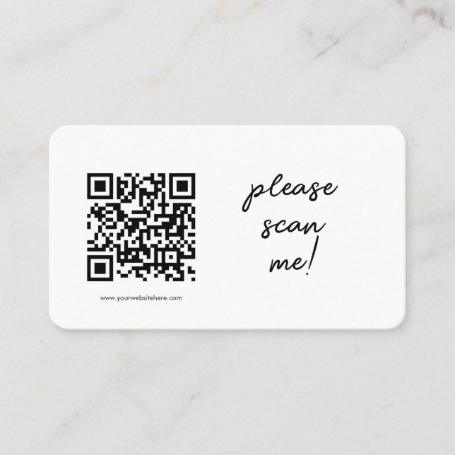 QR Code Business Card Visitenkarte (Vorderseite)