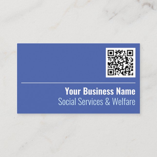 QR Code Business Card Visitenkarte (Rückseite)