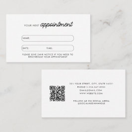QR Code Business Client Termin Karte Stilvoll