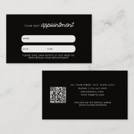 QR Code Business Client Termin Karte Stilvoll