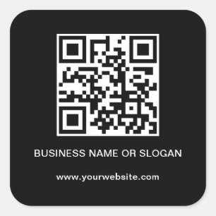 QR Code Business Company Beruflich Quadratischer Aufkleber