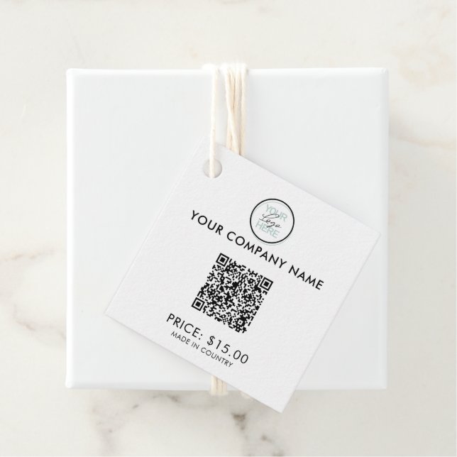 QR Code Business Einzelhandelspreisbegünstige Tags Geschenkanhänger (Beispiel)
