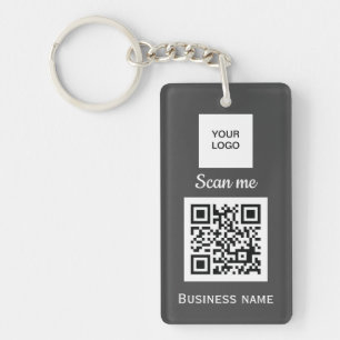 QR-Code-Business-Logo Beruflich, kundenspezifisch  Schlüsselanhänger