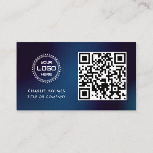 QR-Code-Business-Logo Beruflich und modern Visitenkarte
