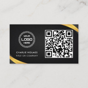 QR-Code-Business-Logo Beruflich und modern Visitenkarte