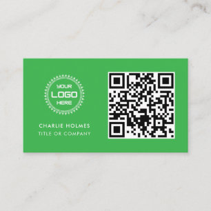 QR-Code-Business-Logo Beruflich und modern Visitenkarte
