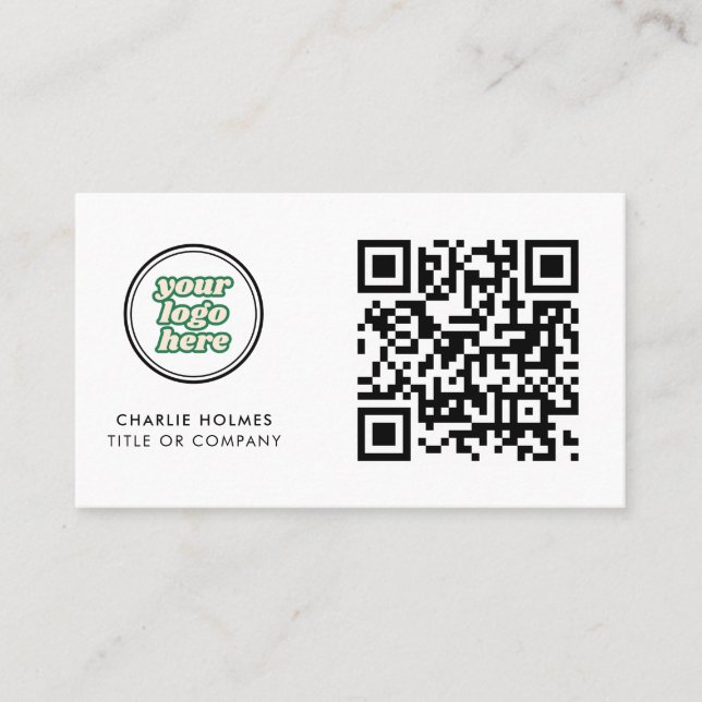 QR-Code-Business-Logo | beruflich Visitenkarte (Vorderseite)