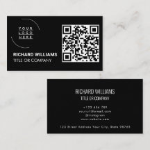 QR-Code-Business-Logo | Black Modern Beruflich
