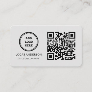 QR-Code-Business-Logo   Black Modern Beruflich Visitenkarte