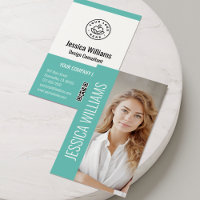 QR-Code-Business-Logo Modern Beruflich Aquamarin