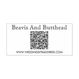 QR Code Business-Logo Modern einfach Gummistempel