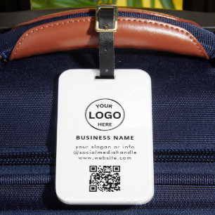 Qr Code Business-Logo Modern Einfache Gepäckmarke Gepäckanhänger
