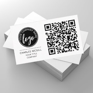 QR-Code-Business-Logo Modernes Beruflich Visitenkarte