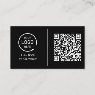 QR-Code-Business-Logo   Modernes, rosafarbenes Ges Telefonnummerkarte
