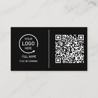 QR-Code-Business-Logo | Modernes, rosafarbenes Ges Telefonnummerkarte