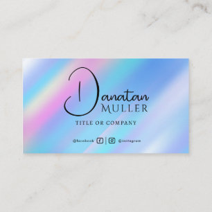 QR Code Business Logo Opal Stein Visitenkarte